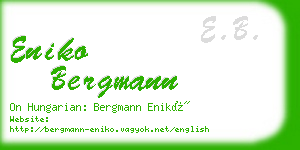 eniko bergmann business card